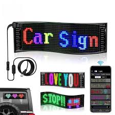 led matrix panel in car project app control system car screen display