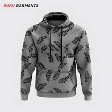 Ruku Garments Trendy All over Printed Hoodies for Men and Women